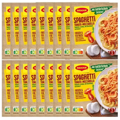 Obrázek produktu pro Maggi Fix für Spaghetti Tomate Mozzarella mit Basilikum 40g 18er Pack