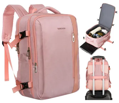 Obrázek produktu pro Peterson batoh na laptop růžový 40x30x20 cm cordura
