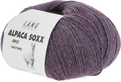 Produktbild von Lang Yarns - Alpaca Soxx 4-fach/4-PLY 0047 violett melange
