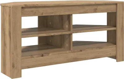 Zdjęcie produktu dla vidaXL Narożna szafka pod TV Dąb Artisan 102 x 40,5 x 45 cm Materiał drewnopochodny