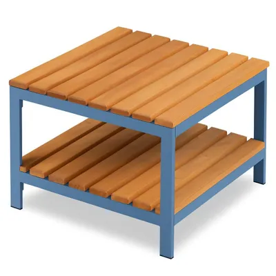 Zdjęcie produktu dla Stolik pomocniczy kawowy ogrodowy na balkon taras CASABLANCA BLUE 60x60x45 cm