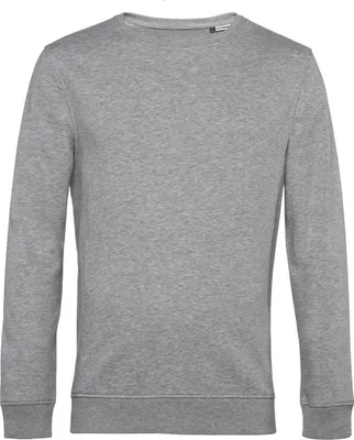 Produktbild von B&C Herren Pullover Rundhals Pulli Langarmshirt Sweater Sweatshirt, Größe:S, Farbe:Heather Grey