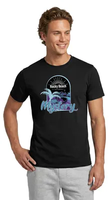 Produktbild von Spreadshirt Die drei Fragezeichen Rocky Beach Mystery Männer T-Shirt, XXL, Schwarz