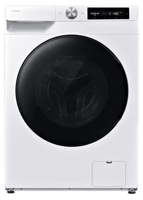 Produktbild von Samsung Series 9 WD90HG6U94BE, Frontlader, Freistehend, Weiß, Links, Schwarz, Tasten, Drehregler