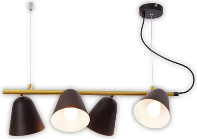 Produktbild von Näve Leuchten 4er Pendelleuchte "TRITON" L: 61cm schwarz 4er Pendelleuchte "TRITON" L: 61cm schwarz Pendelleuchte - 4er Pendelleuchte "TRITON" l: 61cm schwarz, Hängelampe im Retro Style, ausMetall in schwarz, 126 cm hoch, Maße 61 x 13 cm, E27-Fassung
