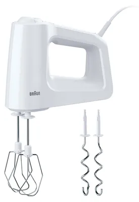 Produktbild von Braun HM 3000 Handmixer (A) MultiMix 3 450W 5 St. Turbo-Funktion ws