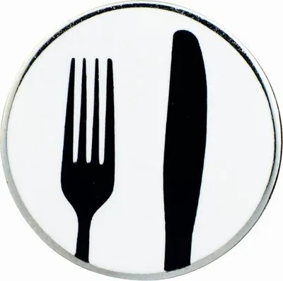 Produktbild von Gourmetpin - Motiv Messer & Gabel