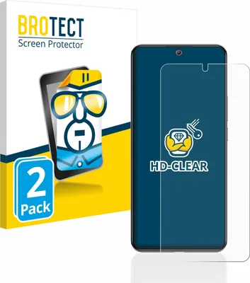 Produktbild von 2x Für Xiaomi 12T Pro Schutzfolie BROTECT Displayschutz Display Schutz Folie Klar Transparent