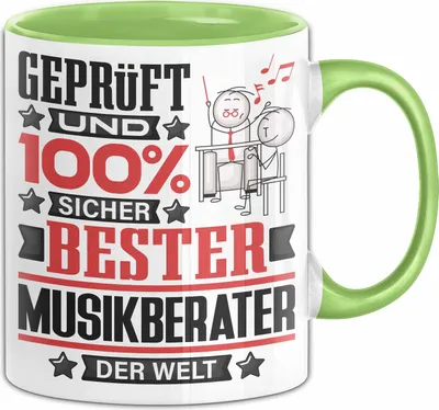 Produktbild von Musikberater Geschenk Lustiger Spruch für Musikberater Geschenkidee Bester Musikberater Der Welt (Grün)