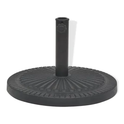Immagine prodotto di vidaXL Supporto per ombrellone in resina rotondo nero 14 kg
