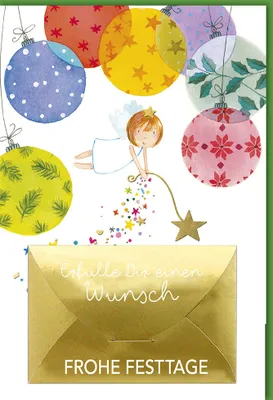 Produktbild von Weihnachten – Geldkarte - Glückwunschkarte im Format 11,5 x 17 cm
