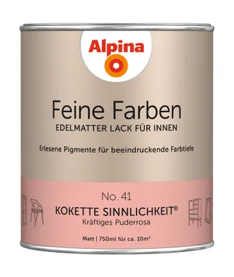 Produktbild von Alpina Feine Farben Lack No. 41 Kokette Sinnlichkeit - puderrosa 750 ml