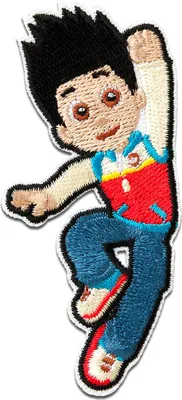 Produktbild von Paw Patrol © Ryder - Aufnäher, Bügelbild, Aufbügler, Applikationen, Patches, Flicken, Zum Aufbügeln, Größe: 7,8 x 3,5 cm