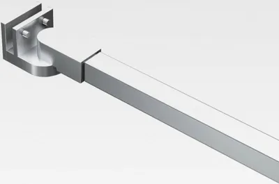 Produktbild von Duschwand Stabilisierungsstange Stabilisator Haltestange Wandhalterung Dusche Duschabtrennung Duschtrennwand Edelstahl 47,5cm
