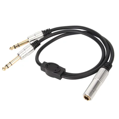 Zdjęcie produktu dla 6.rozgałęźnik 35 mm kabel Y Rozgałęźnik 1/4 cala kabel Y 6 Gniazdo 35 mm na kabel z podwójną wtyczką 6 Gniazdo mono 35 mm na kabel z podwójną wtyczką Gniazdo 1/4 cala na kabel z podwójną wtyczką