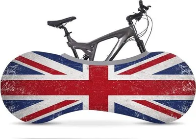 Produktbild von Rennschutz für Rennräder und Mountainbikes - Englische Flagge - Waschbar - Größe Universal