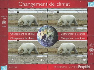 Produktbild von Briefmarken UNO - Genf 2008 Mi Block24 (kompl.Ausg.) postfrisch Klimawandel