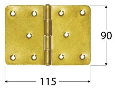 Obrázok produktu pre Stavebný záves Z 115 DMX, 115x90x2,5 mm - balenie po 1 ks