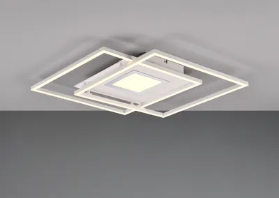 Image de Trio Via LED plafonnier 36W dimmable blanc mat CCT couleur de lumière réglable veilleuse