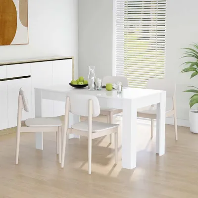 Produktbild von vidaXL Jedálenský stôl biely 140x74,5x76 cm Materiál drevo