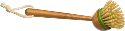 Produktbild von Bambus Spülbürste mit flexiblen Borsten und Handschutz, 22 cm lang, 7 cm Kopfdurchmesser