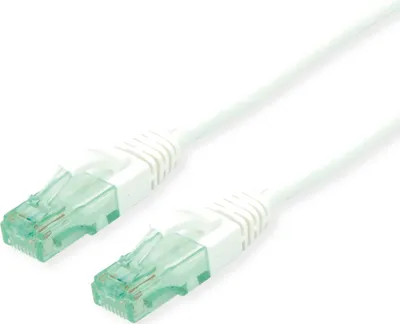 Produktbild von ROLINE RM Patchkabel Cat.6A UTP, weiß, 0,5 m