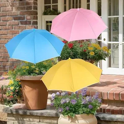 Immagine prodotto di 3 parasole per piante da esterno, parasole da giardino per piante in vaso, ombreggiano le piante