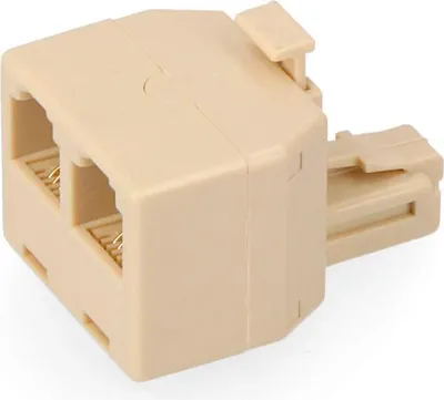 Produktbild von Telefonadapter mit doppeltem Ausgang, unter Film retractable