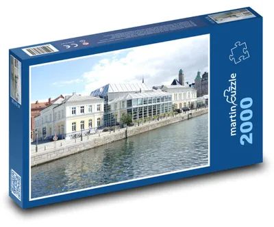 Produktbild von martinpuzzle - Puzzle 2000 Teile - Schweden - Malmö