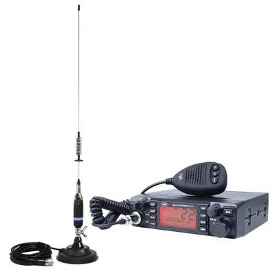 CB-Funk-Set HP 9001 Pro ASQ + Magnetantenne S75, 40 Kanäle