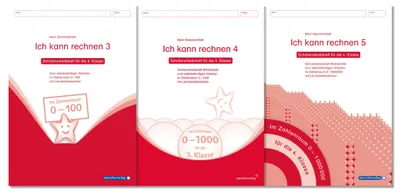 Produktbild von Ich kann rechnen 3, 4 und 5 - 3 Schülerarbeitshefte für die 2. bis 4. Klasse