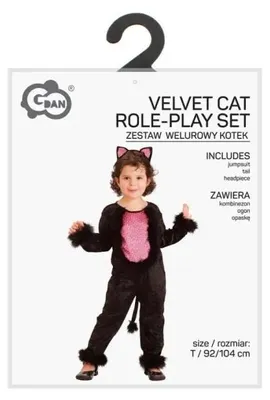 Produktbild von Kinderkostüm, Flauschkätzchen, Größe 92/104 cm - Godan