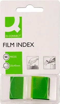 Obrázek produktu pro Samolepicí záložky Q-Connect, fóliové, zelené