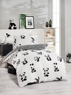 Obrázek produktu pro L'Essentiel Linge de Maison, Panda - černá, prostěradlo, prostěradlo, 65 % BAVLNA / 35 % POLYESTER, 140 x 200 cm