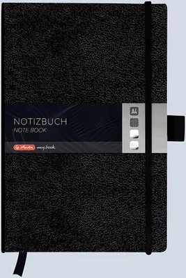 Produktbild von Herlitz 50001576, Schwarz, A4, 96 Blätter, 80 g/m², Kariertes Papier, Universal
