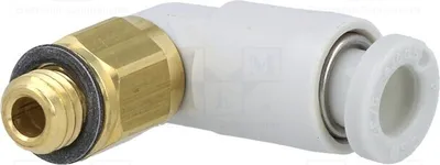 Obrázok produktu pre 1x Pripojovací konektor so závitom, uhol 90°, M5 - 1÷10 bar, konektor KQ2L04-M5A