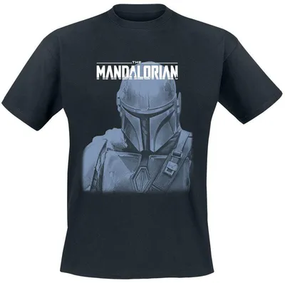 Produktbild von Star Wars T-Shirt Herren The Mandalorian - Mando Portrait schwarz M
