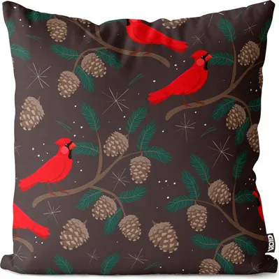 Produktbild von VOID Rotkardinal Vogel Wald Kissenbezug Kissenhülle Sofakissen Kissen Deko Outdoor-Kissen Dekokissen