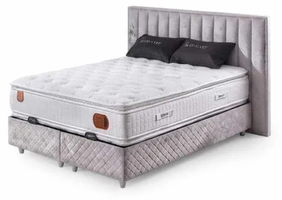 Immagine prodotto di Letto moderno color arancione per la camera da letto, con funzione massaggio, porta USB e design confortevole