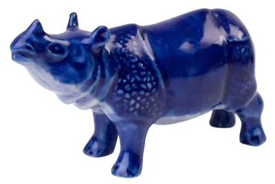 Productafbeelding van Heinen Delfts Blauw – Miniatuur neushoorn