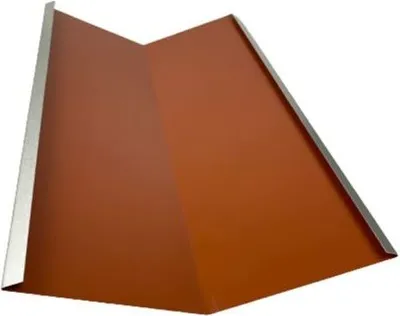 Produktbild von Kehlblech Kehle 1 m lang Alu Rot RAL 8004 Zuschnitt 33 cm - Siehe Skizze