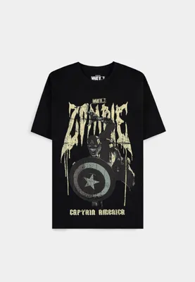 Produktbild von Captain America T-Shirt Herren Zombified schwarz XXL