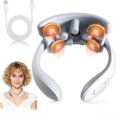 Produktbild von Elektrischer Nacken Massager U Form mit Wärme 6 Modi 15 Intensitäten