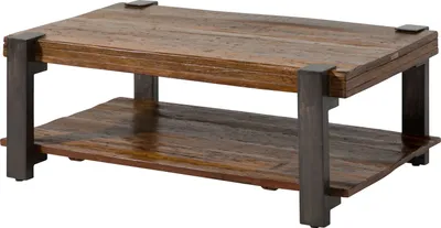 Produktbild von MASSIVMOEBEL24 Couchtisch Altholz 120x70x45 natur lackiert LYON #150
