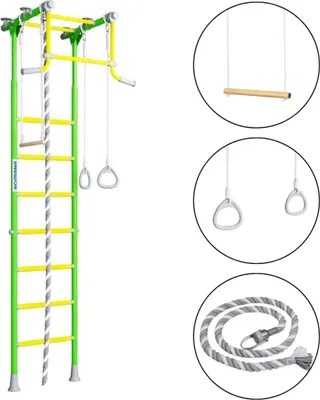 Produktbild von Sprossenwand Comet 2 Gymnastikleiter - hellgrün, für kinderzimmer