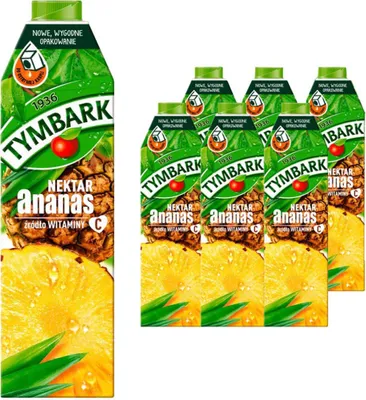 Image de Tymbark Nectar Ananas 1 L X6 Pièces