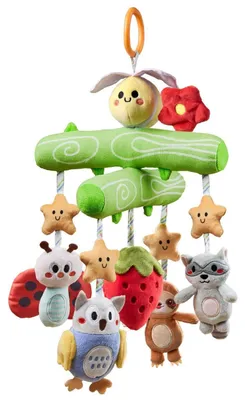 Produktbild von Babyspielzeug Krippen-Mobile mit Quietschen, Knistern, Rassel für 0-12 Monate