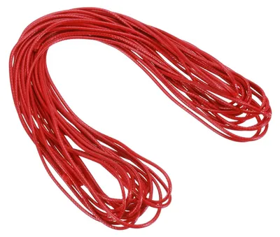 Productafbeelding van Gewachste Polyesterkordel - 2 mm dikte - Voor sieraden en knutselprojecten - Rood