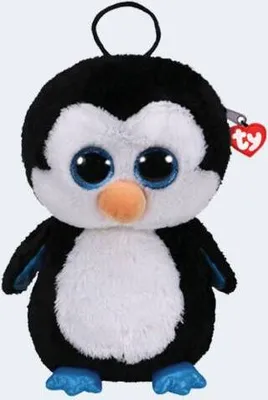 Produktbild von TY Gear Plüsch Rucksack Pinguin Waddles ca 30cm Kindergartenrucksack