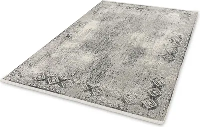 Produktbild von Teppich Büroteppich Modern Positano 200x290cm D.203 C.004 grau/creme Bordüre